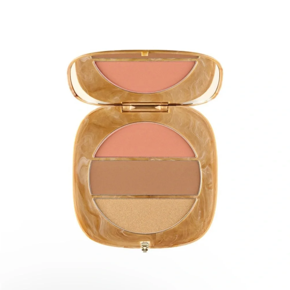 ✨Marc Jacobs O!Mega X Three Blush-Bronze-Highlighter Palette 200 TAN-TASTIC GLO!